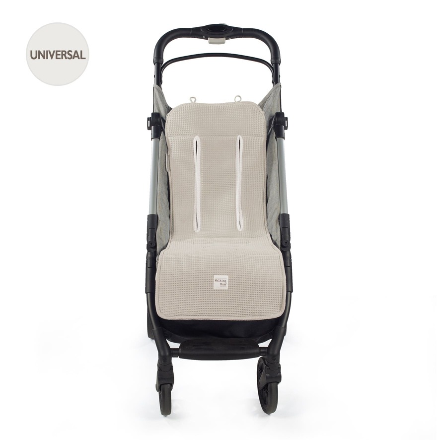 Colchoneta silla paseo universal 75 x 35 cm - Cohete carrito bebe  transpirable Minky Amarillo Safari
