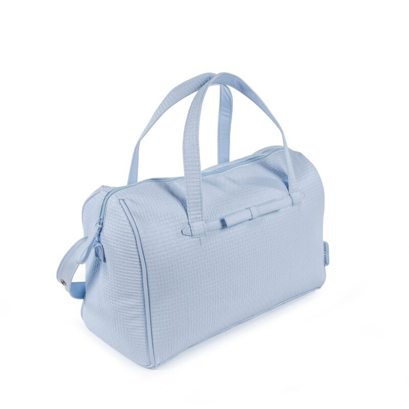 Bolsa Canastilla Nido Grabado Azul - Imagen 2