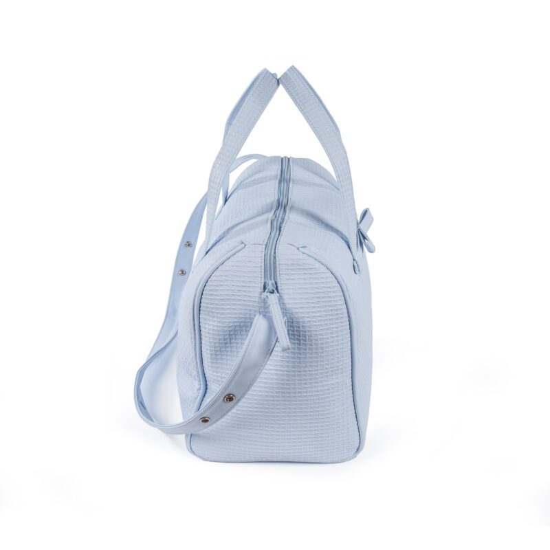 Bolsa Canastilla Nido Grabado Azul - Imagen 3