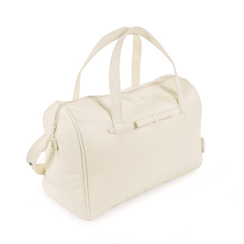 Bolsa Canastilla Nido Grabado Beige - Imagen 2