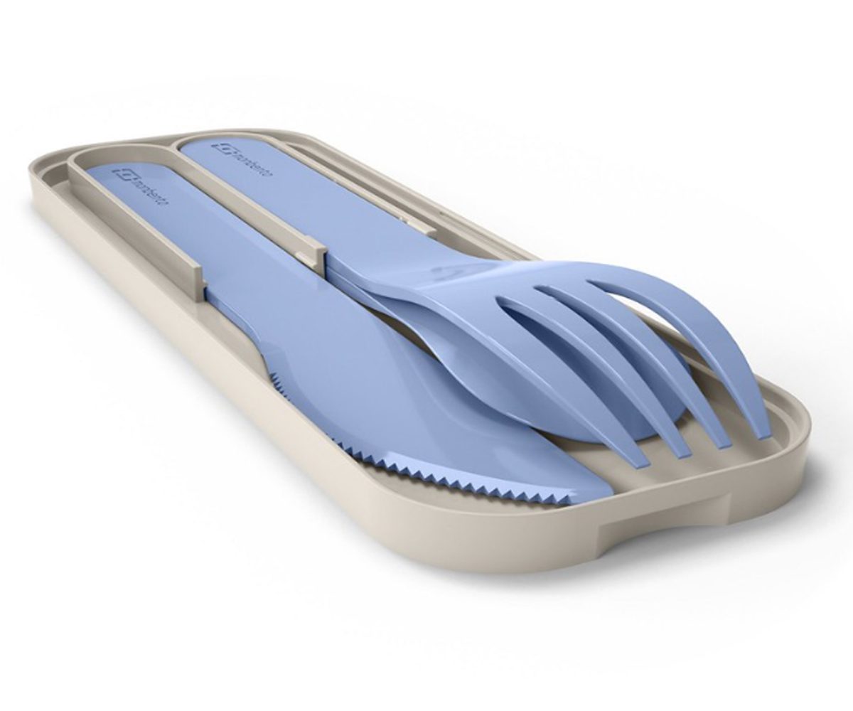 Cubiertos Pocket Biodegradables Azul Infinity - Imagen 2