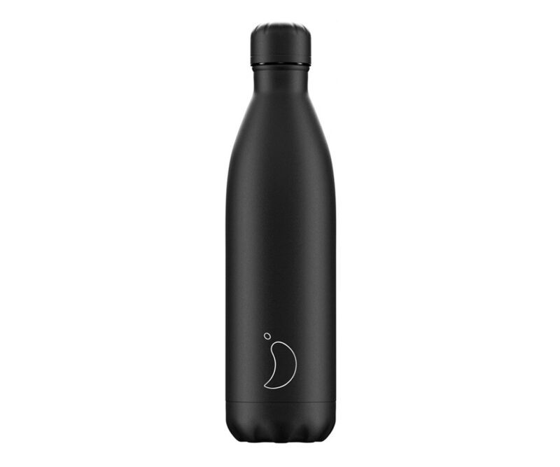 Botella Acero Inoxidable Negro Total Mate 500ml