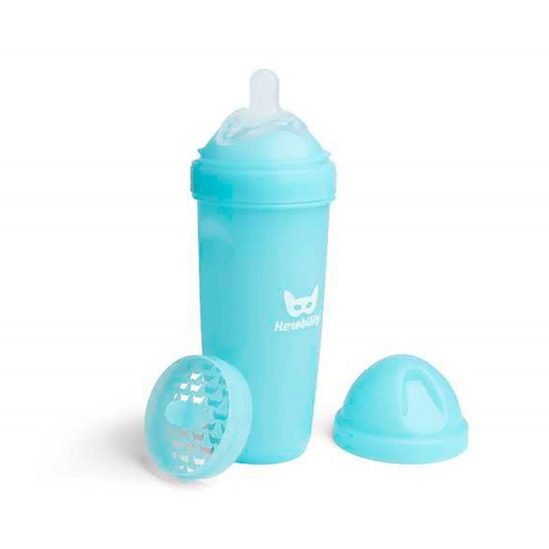 Biberón Anticólico Herobility Azul 340 ml