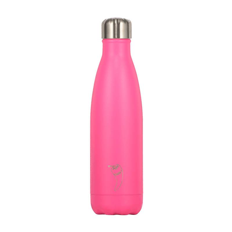 Botella Acero Inoxidable Rosa Neon 500ml
