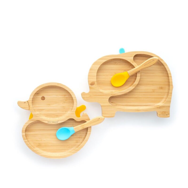 Plato Bambú con Ventosa Pato Amarillo - Imagen 3