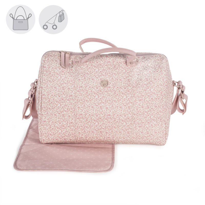 Bolsa Canastilla Flower Mellow Rosa
