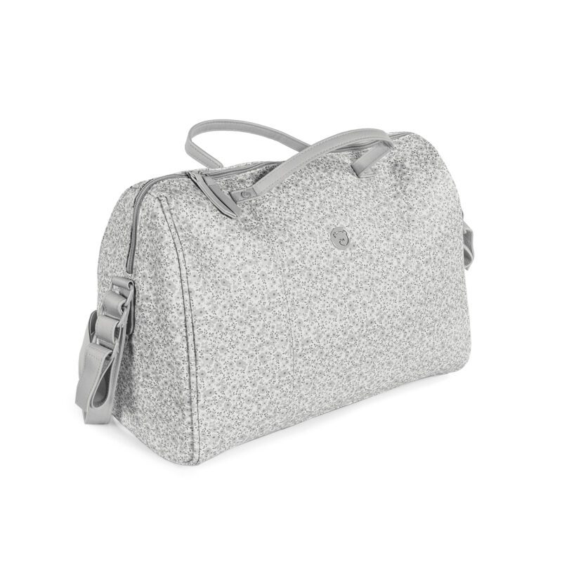 Bolsa Canastilla Flower Mellow Gris - Imagen 2