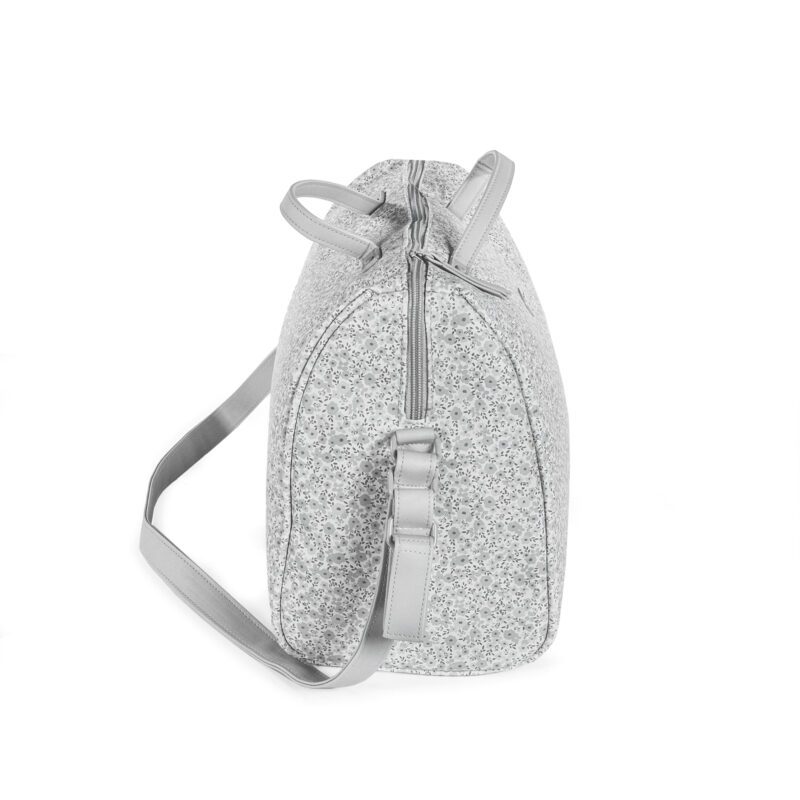 Bolsa Canastilla Flower Mellow Gris - Imagen 3