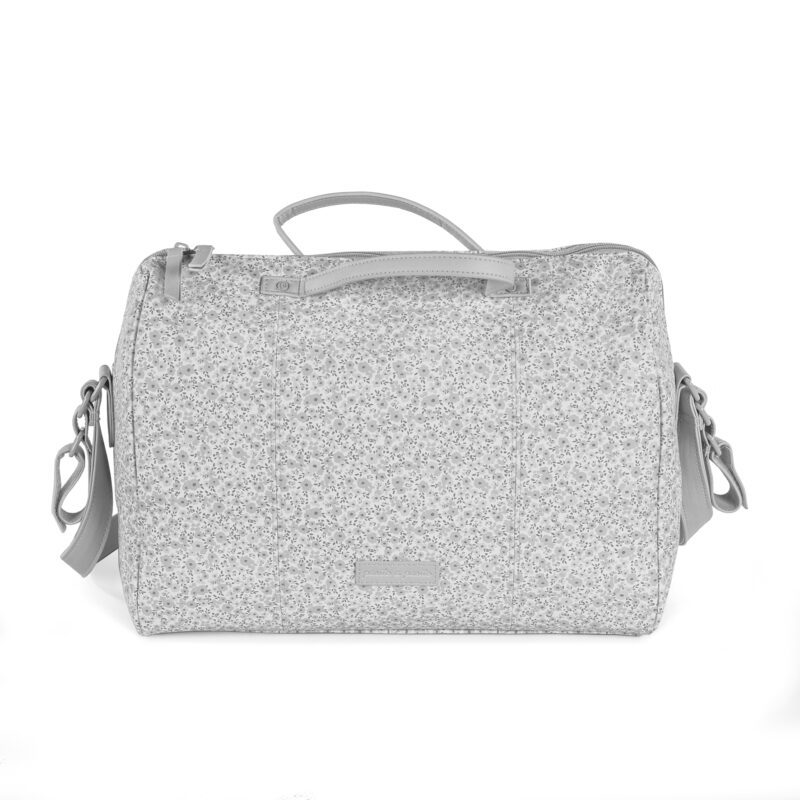 Bolsa Canastilla Flower Mellow Gris - Imagen 4