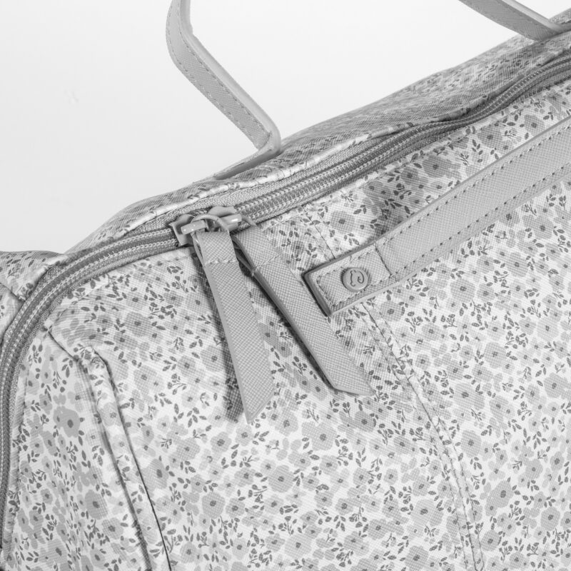 Bolsa Canastilla Flower Mellow Gris - Imagen 6