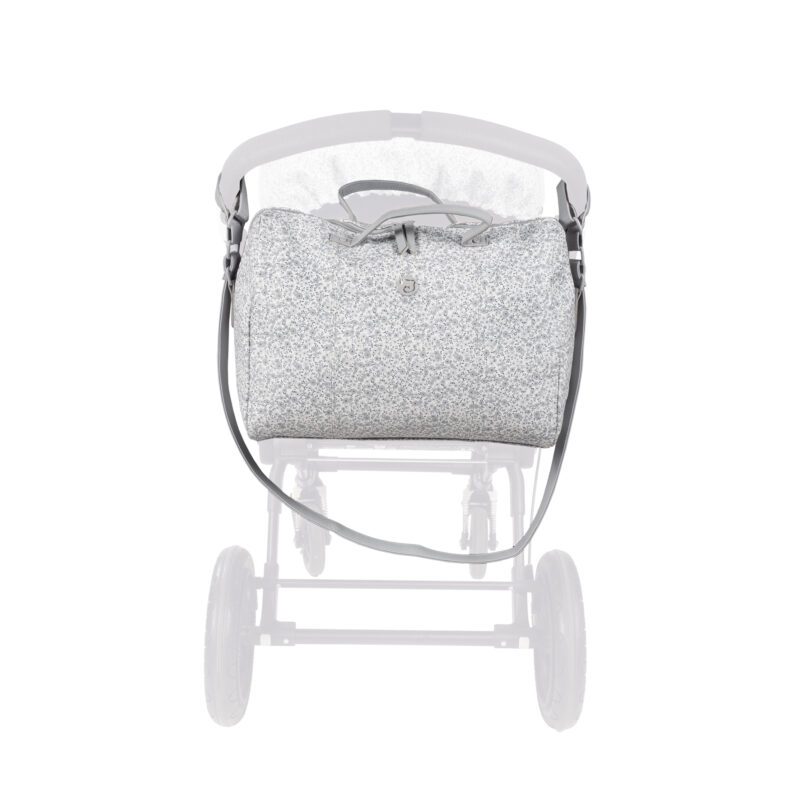 Bolsa Canastilla Flower Mellow Gris - Imagen 7