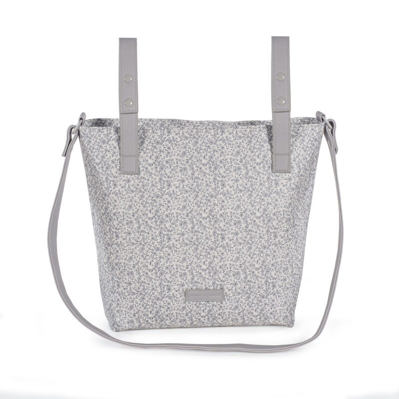 Bolsa Panera Flower Mellow Gris - Imagen 4