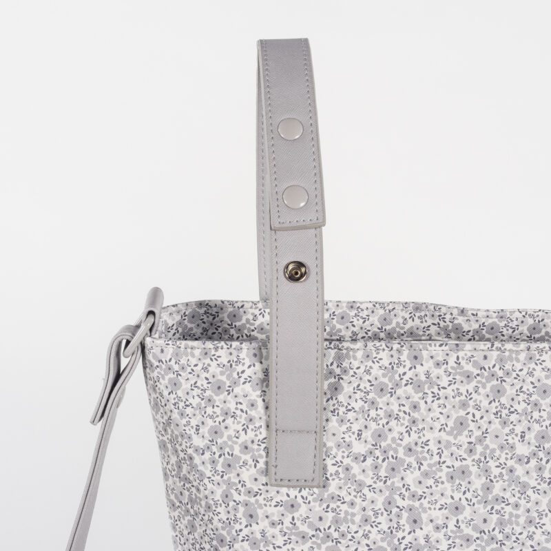 Bolsa Panera Flower Mellow Gris - Imagen 6