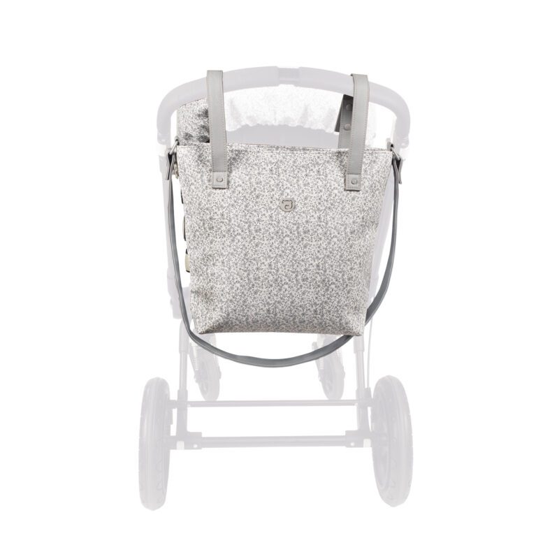 Bolsa Panera Flower Mellow Gris - Imagen 8