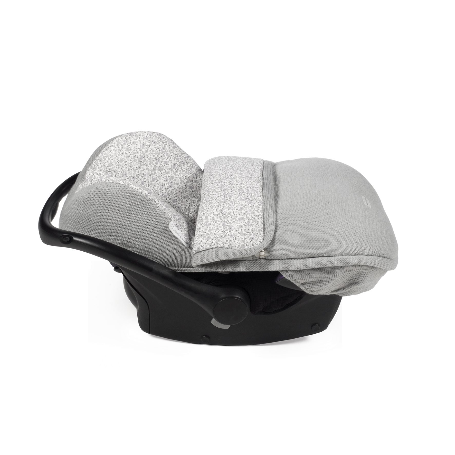 Saco Cuco Grupo 0 Flower Mellow Gris Tricot - Imagen 2