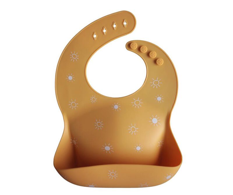Babero Silicona Mushie Sun Orange