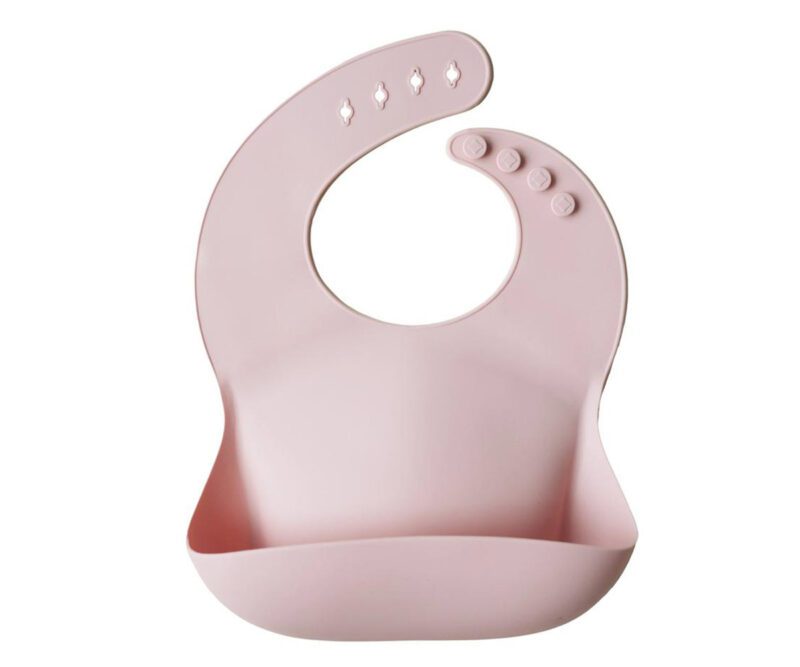 Babero Silicona Mushie Blush