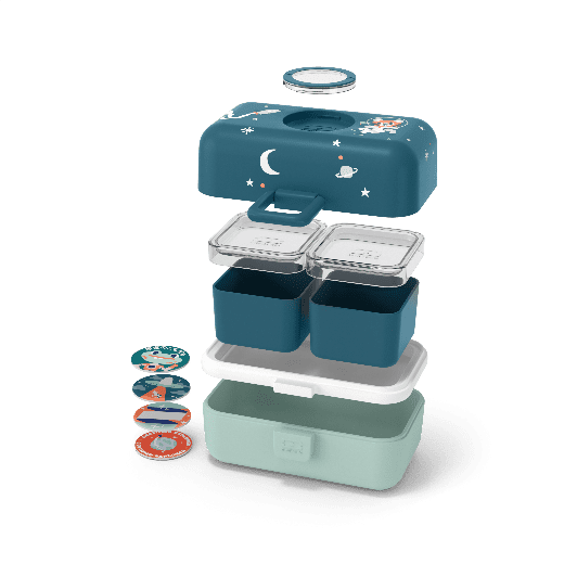 Caja Almuerzo infantil Tresor Azul Cosmic - Imagen 5