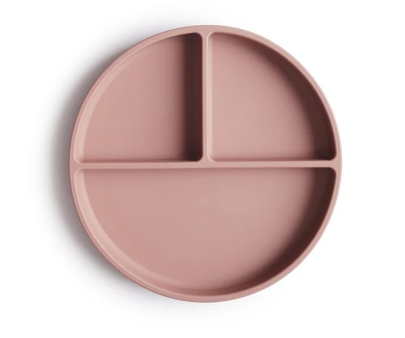 Plato Compartimentos Silicona Blush
