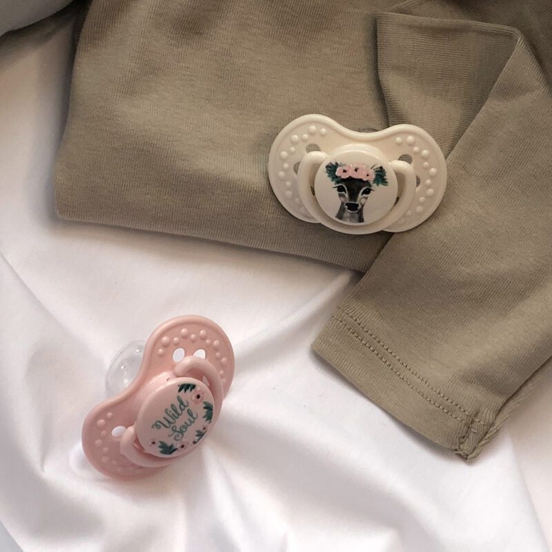 Chupetes dinámicos LOVI Wild Soul rosa/beige (2 ud.) - Imagen 5