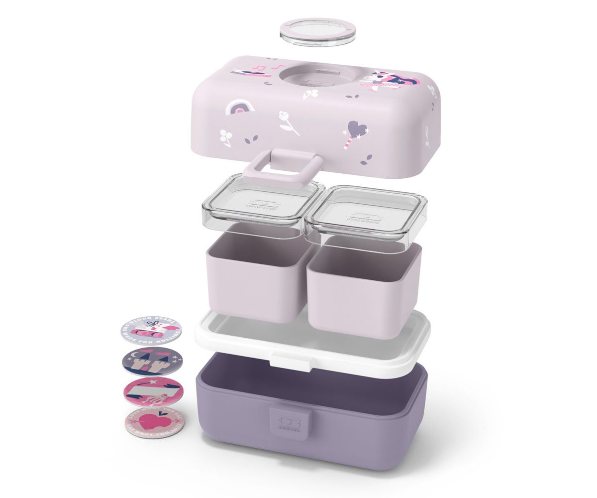 Caja Almuerzo infantil Tresor Violeta Unicornio - Imagen 3