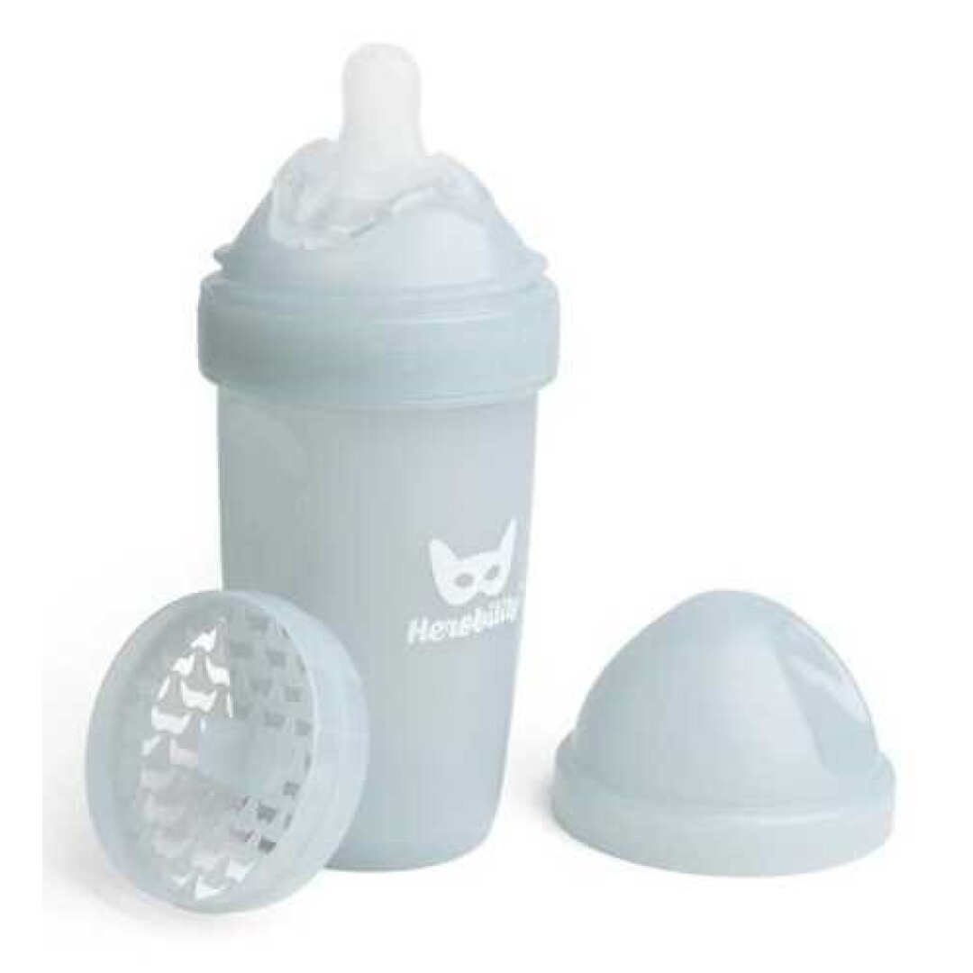 Biberón Anticólico Herobility Gris 240 ml