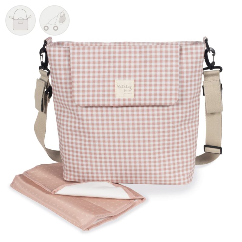 Bolsa Canastilla I LOVE VICHY ROSA - Imagen 2