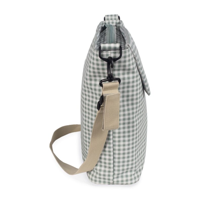 Bolsa Canastilla I LOVE VICHY Verde - Imagen 4