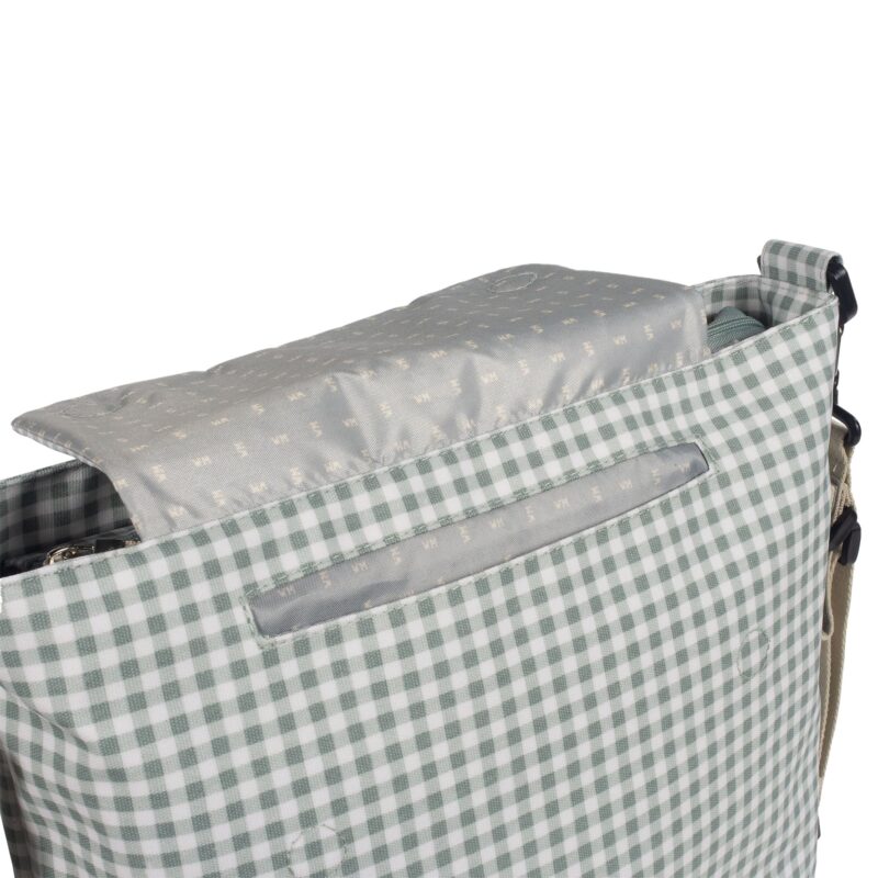 Bolsa Canastilla I LOVE VICHY Verde - Imagen 5