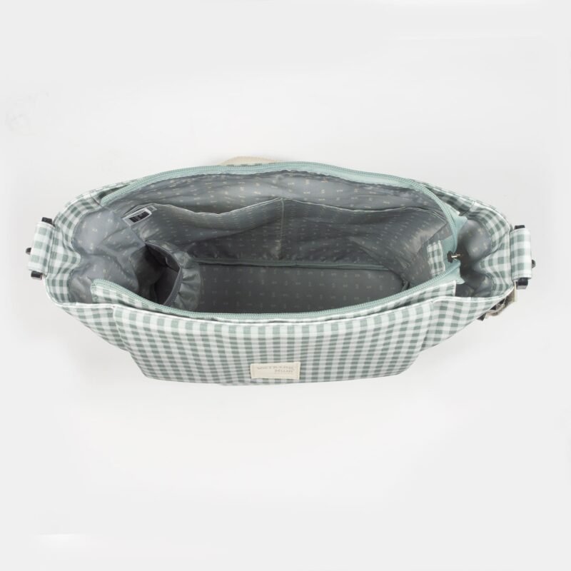 Bolsa Canastilla I LOVE VICHY Verde - Imagen 9