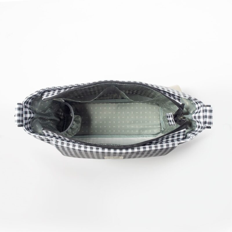 Bolsa Canastilla I LOVE VICHY Negro - Imagen 7