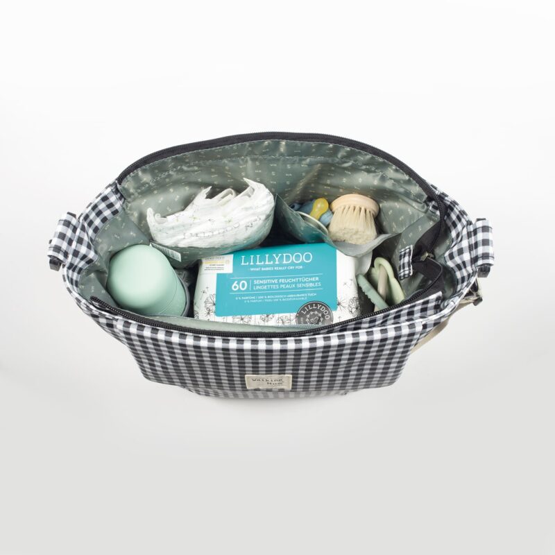 Bolsa Canastilla I LOVE VICHY Negro - Imagen 8