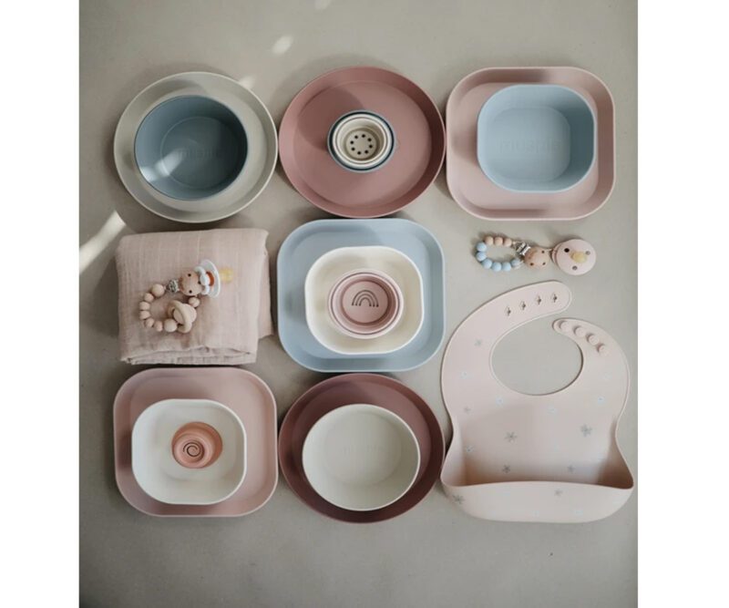 2 Cuencos Mushie Square Ivory - Imagen 4