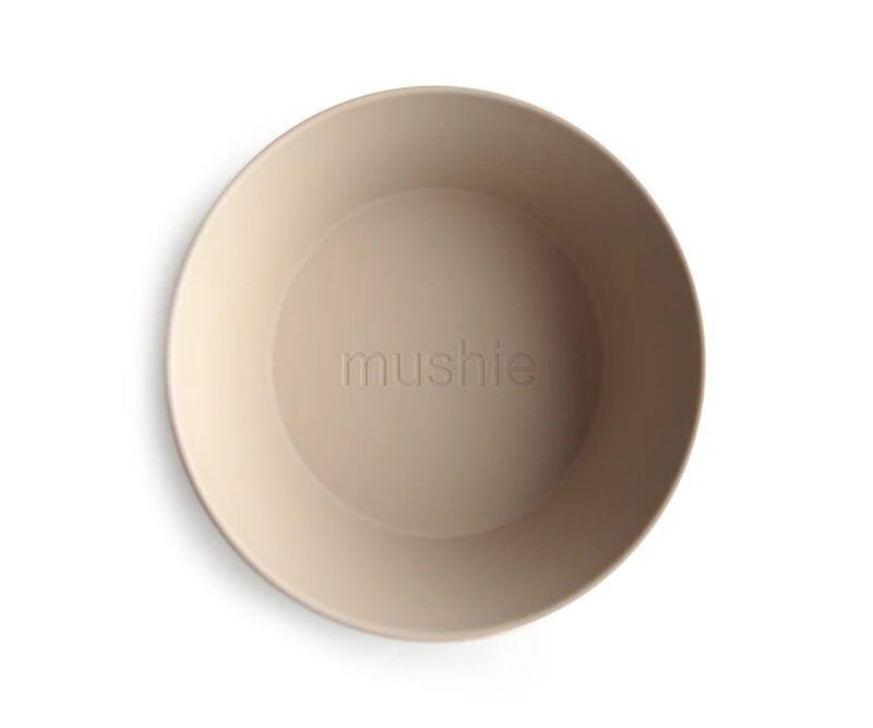 2 Cuencos Mushie Round Vanilla - Imagen 2