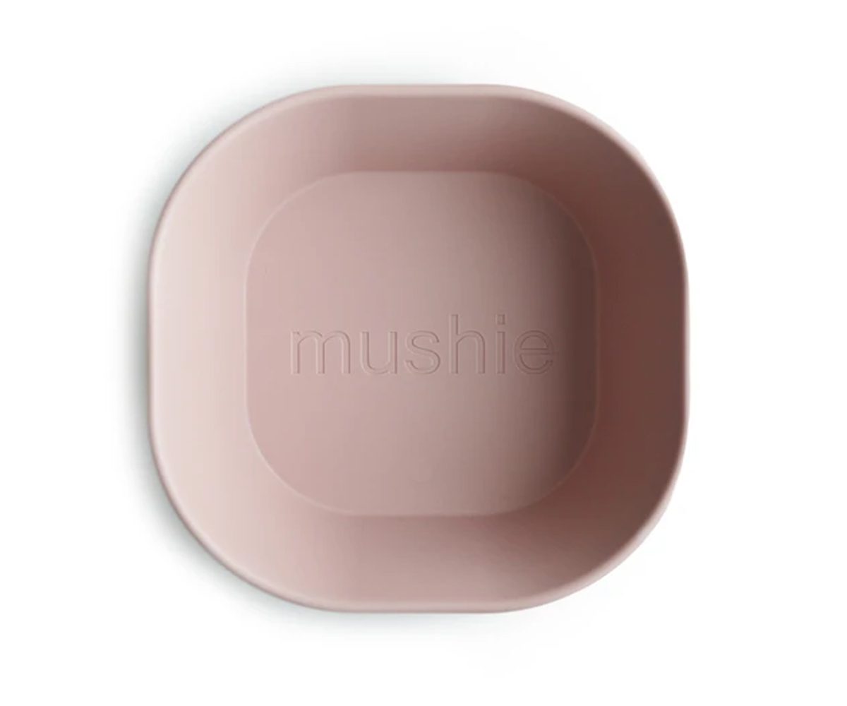 2 Cuencos Mushie Square Blush - Imagen 2