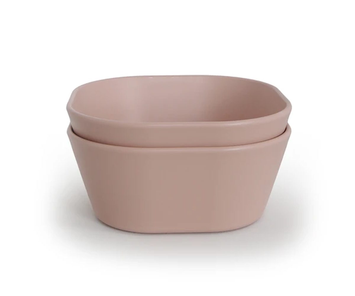 2 Cuencos Mushie Square Blush