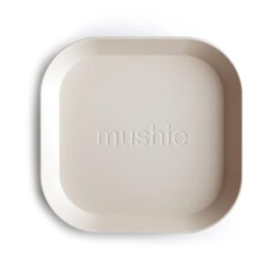 2 Platos Mushie Square Ivory