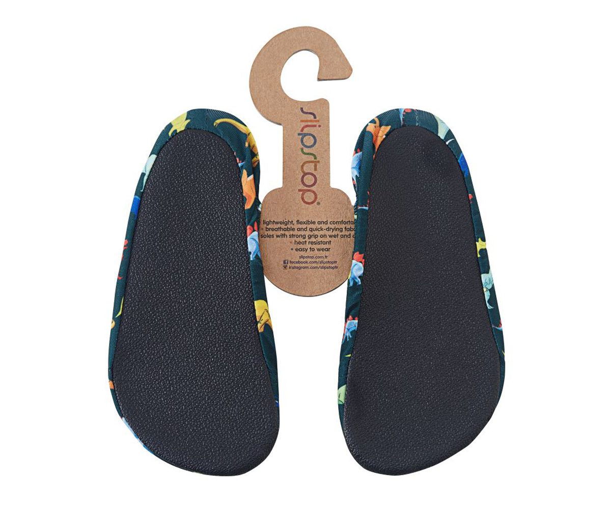 Zapatillas Antideslizantes Slipstop Dinosaurios Talla 30-32 - Imagen 2