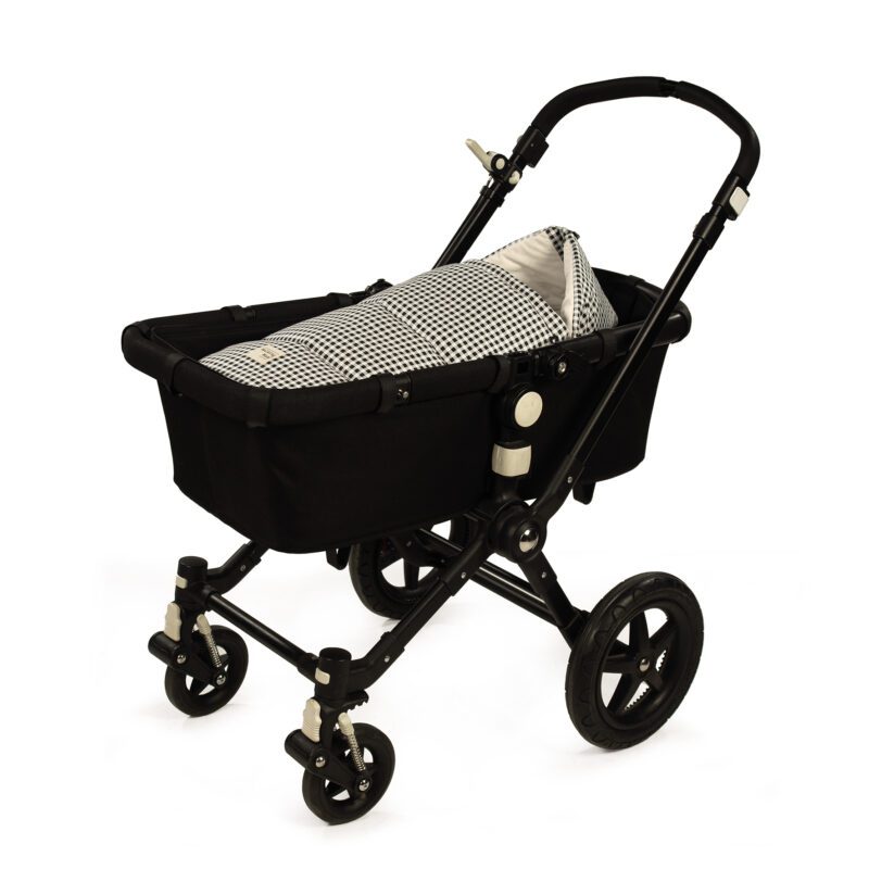 Saco Cuco 2 en 1 I Love Vichy Negro Invierno - Imagen 5