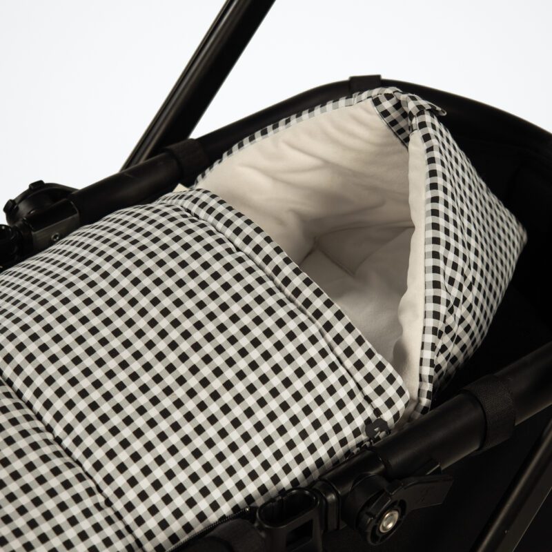 Saco Cuco 2 en 1 I Love Vichy Negro Invierno - Imagen 4
