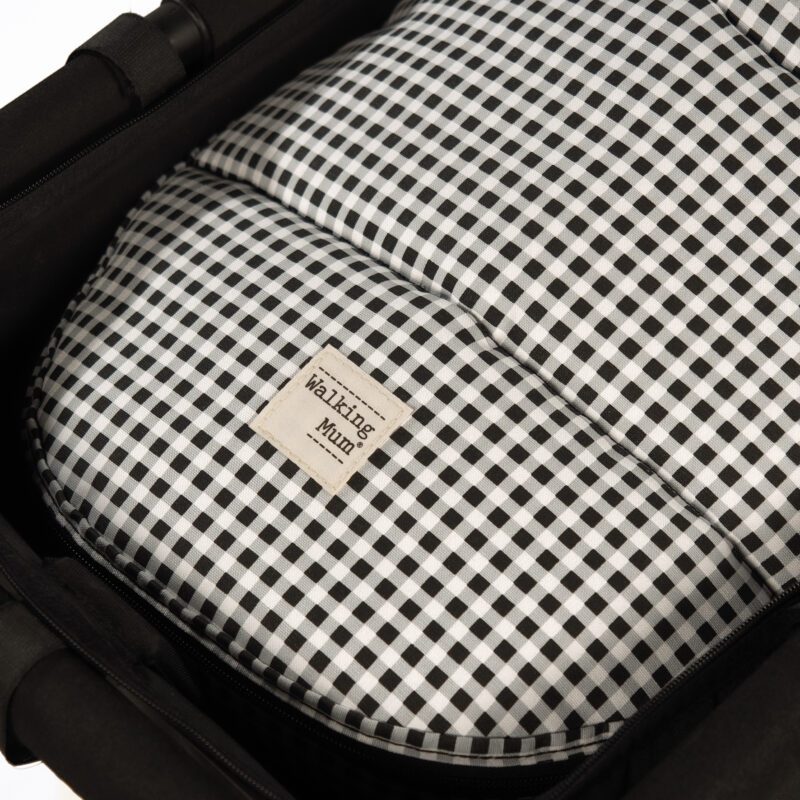 Saco Cuco 2 en 1 I Love Vichy Negro Invierno - Imagen 6