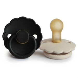 Chupete FRIGG Daisy Cream/Jet black (2 Pack)