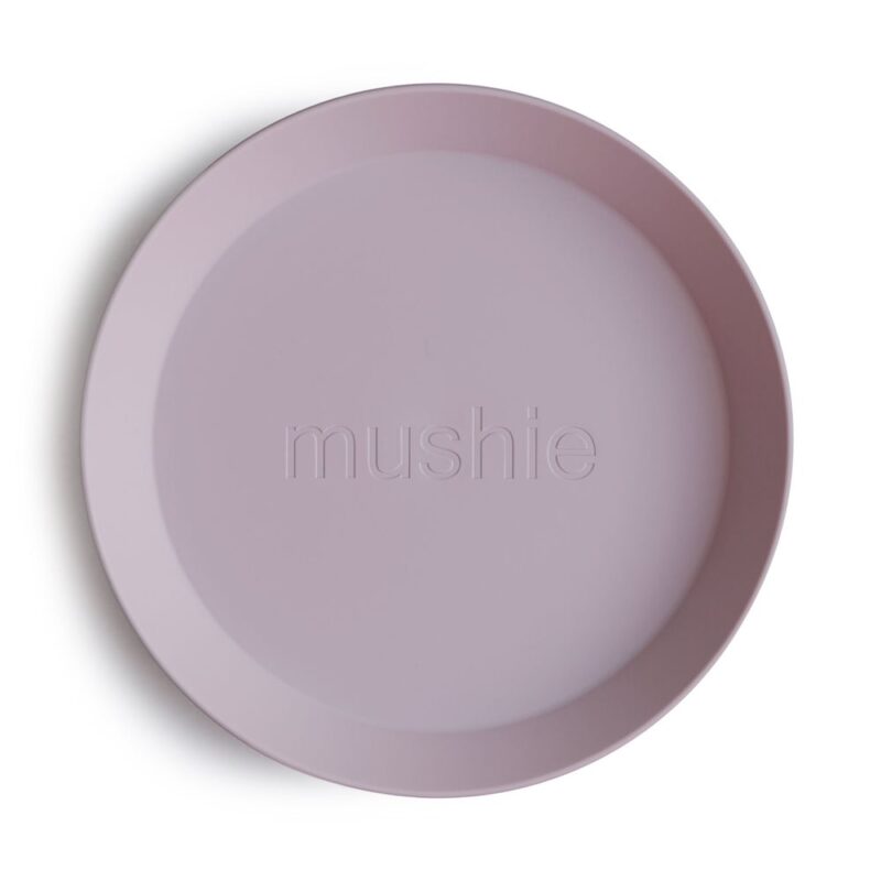 2 Platos Mushie Round Soft Lilac - Imagen 3
