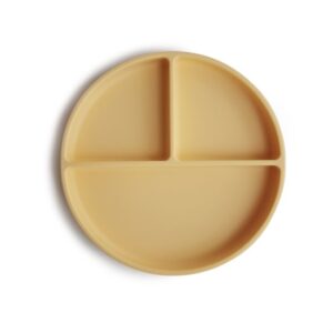 Plato Compartimentos Silicona Mushie Pale Daffodil