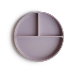 Plato Compartimentos Silicona Mushie Soft Lilac