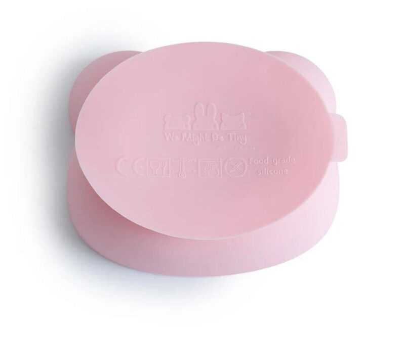 Bol con Ventosa y Tapa Oso Rosa Empolvado - Imagen 4