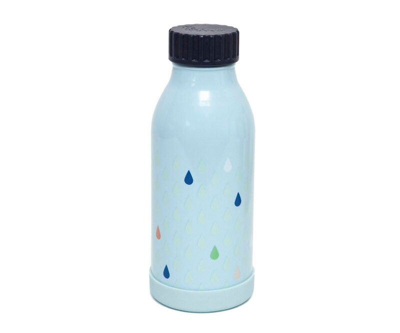 Botella Acero Inoxidable Drops Azul 350ml