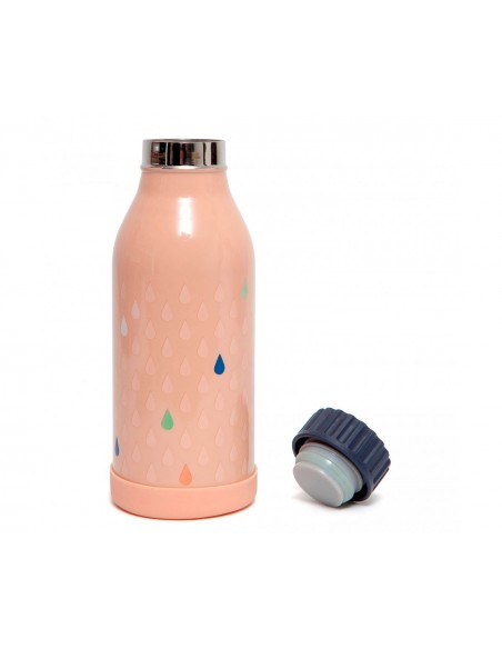 Botella Acero Inoxidable Drops Peach 350ml - Imagen 2
