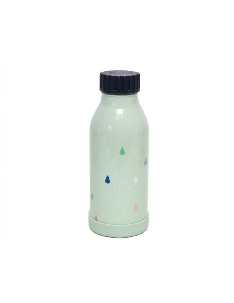 Botella Acero Inoxidable Drops Verde 350ml