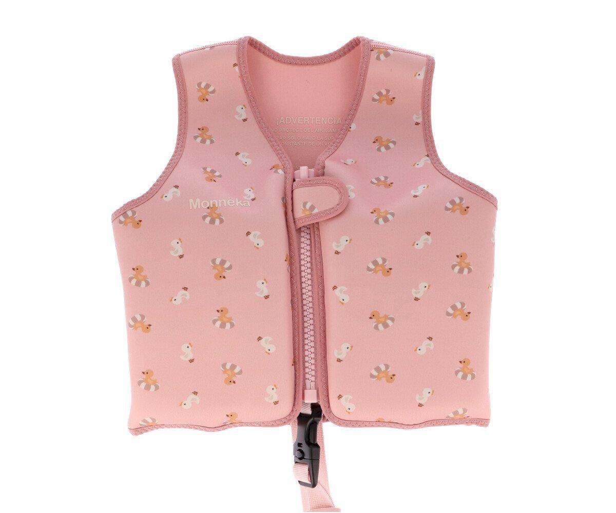 Chaleco de Flotación Aprendizaje Baby Ducks Pink Monnëka